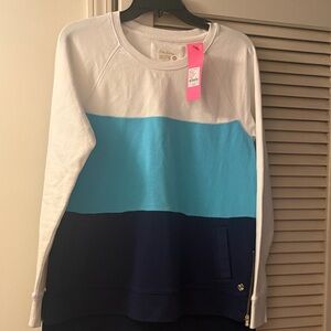 Lilly Pulitzer Beach Comber Pullover - White, Blue, Navy
